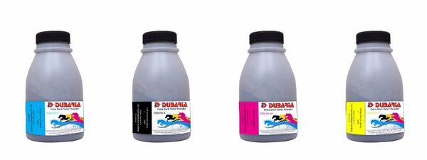 Dubaria Color Toner Powder Compatible For Ricoh SP C240 (Black, Cyan, Yellow, Magenta) Color Toner Powder Kit - 50 Grams Each Bottle