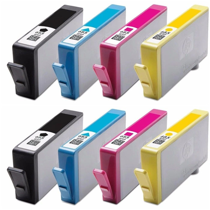 Dubaria 685 Black, Cyan, Magenta & Yellow For Use In HP DeskJet Ink Advantage 3525, 4615, 4625 - 2 Combo Packs