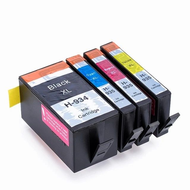 Dubaria 934 XL & 935 XL Ink Cartridges All Four Color Set For HP 934 XL & 935 XL Ink Cartridge For Use In HP OfficeJet Pro 6230, E6812, 6830, 6815, 6835 Printers - Combo Value Pack