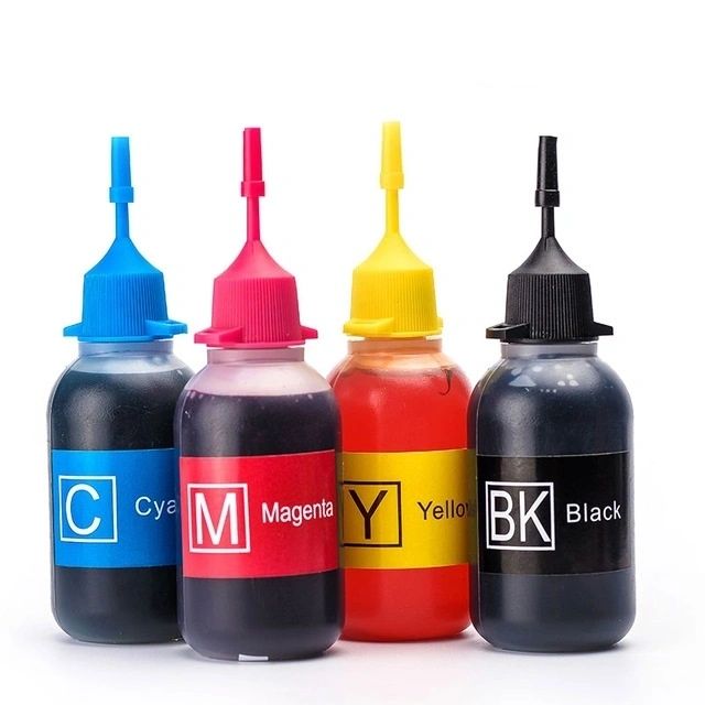 Dubaria Dye Refill Ink For Use In HP 920 Cyan, Magenta, Yellow & Black Ink Cartridges - 30 ML Each Bottle