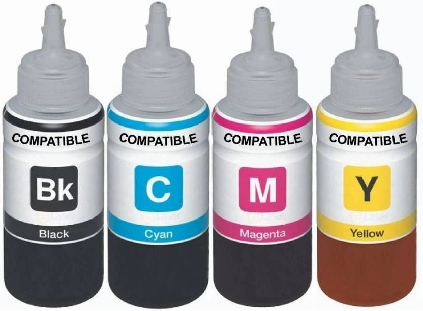 Dubaria Refill Ink For Use In Canon Maxify IB 4080, IB 4070, IB 4170, MB 5070, MB 5080, MB 5370, MB 5470, MB 4075, MB 5170 Printers Compatible With Canon 2700B Ink Cartridges - Cyan, Magenta, Yellow & Black - 100 ML Each Bottle