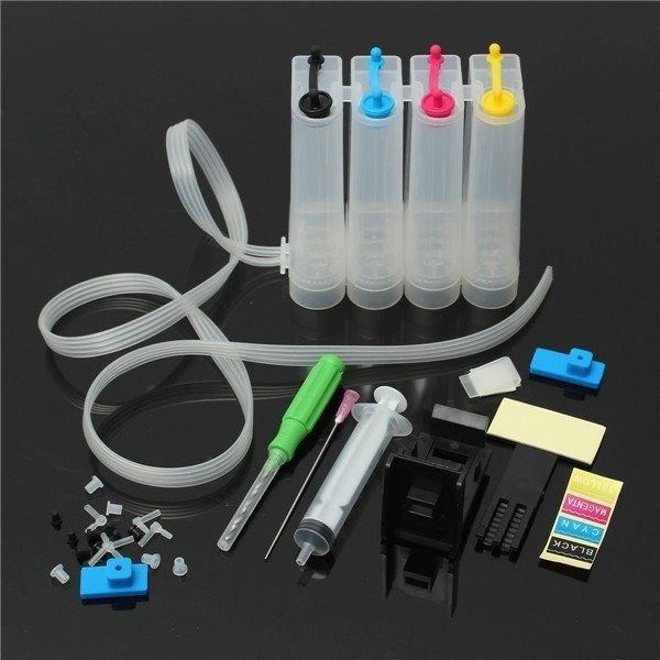 Dubaria® CISS Ink Tank Kit Universal For 802, 21, 22, 56, 57, 901 Black & Color Ink Cartridges