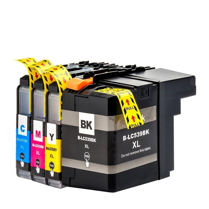 Dubaria LC539, LC539XL, LC535, LC535XL Black, Cyan, Yellow & Magenta Compatible Ink Cartridges For Brother DCP J100, DCP J105, MFC J200 Printers