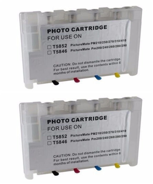Dubaria Empty Refillable Cartridge For Epson PICTUREMATE PM 210 / 235 / 250 / 270 / 310 / 215 / 245 Portable Photo Printers Compatible With Epson T5852