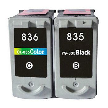 Dubaria PG-835 Black & CL-836 TriColor Ink Cartridge Compatible For Canon PG-835 & CL-836 Ink Cartridge - Combo Value Pack