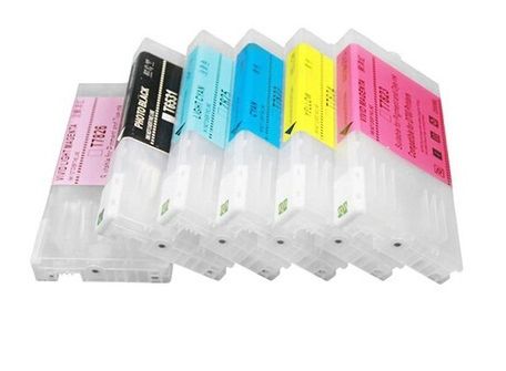 Dubaria Refillable Empty Ink Cartridge Compatible For Use In Epson SL-D700 Printers - All 6 Colors - 280 ML