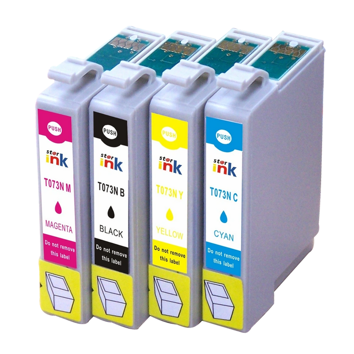 Starink 73N Compatible Ink Cartridges For Epson T0731N / 32N / 33N / 33N for Use In All Epson Printer TX210 / T13 / TX121 / TX100 / TX101 / TX10 / TX103 / TX110 - 230 Page Yield