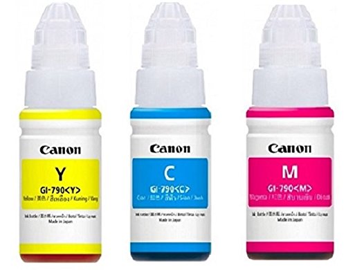 Canon GI-790 Cyan, Yellow & Magenta Ink Bottle