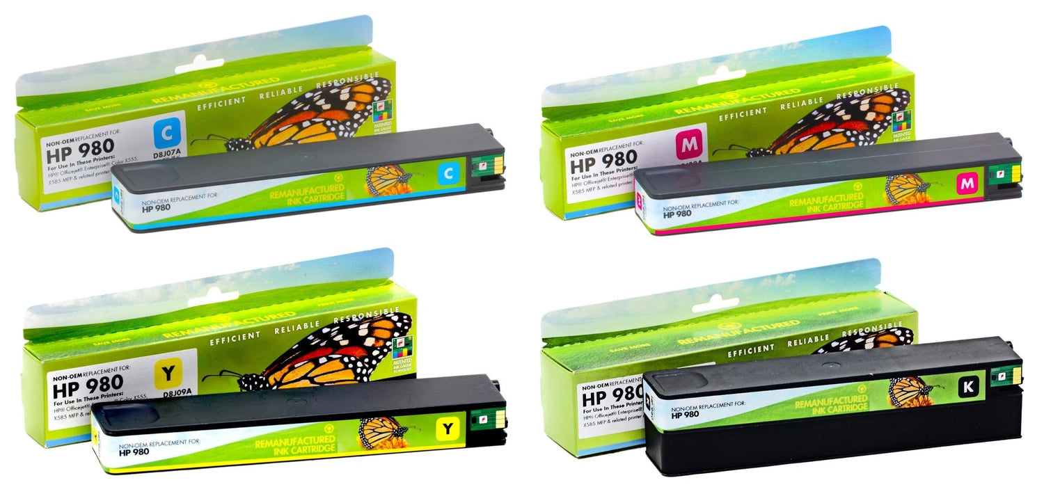 Static Control Compatible Ink Cartridges For HP 980 Ink Cartridge For Use In HP X555dn, X555xh, X585dn, X585f, X585z Printers