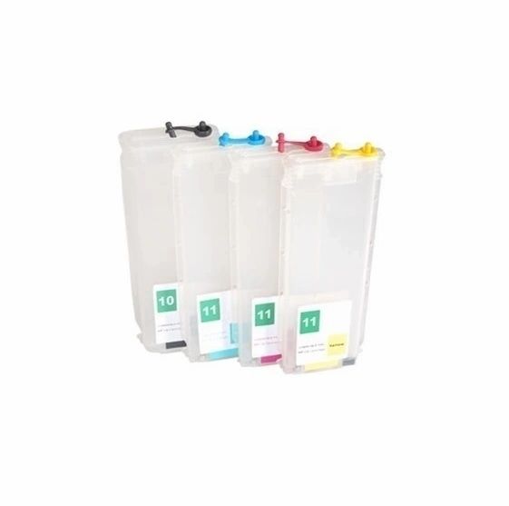 Dubaria Empty Refillable Cartridge For HP T730, T830 Plotter Printer Without Chip Compatible With HP 728 All Four Colors - 280 ML Capacity