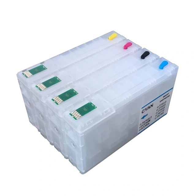 Dubaria Empty Refillable Cartridge For Epson WF 4011 / 4511 / 4521 Printers Compatible With Epson T6771 / T6772 / T6773 / T6774