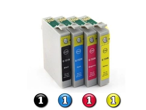 StarInk 73N Compatible Ink Cartridges For Epson Use In T0731N / 732N / 733N / 733N, C110, C79, C90, C92, CX3900 , CX4900, CX5500, CX5600, CX5900, CX6900F, CX7300, T10, T11, T20, T30, TX100, TX110, TX121, TX200 , TX210, TX220, TX300F, TX400, TX510FN