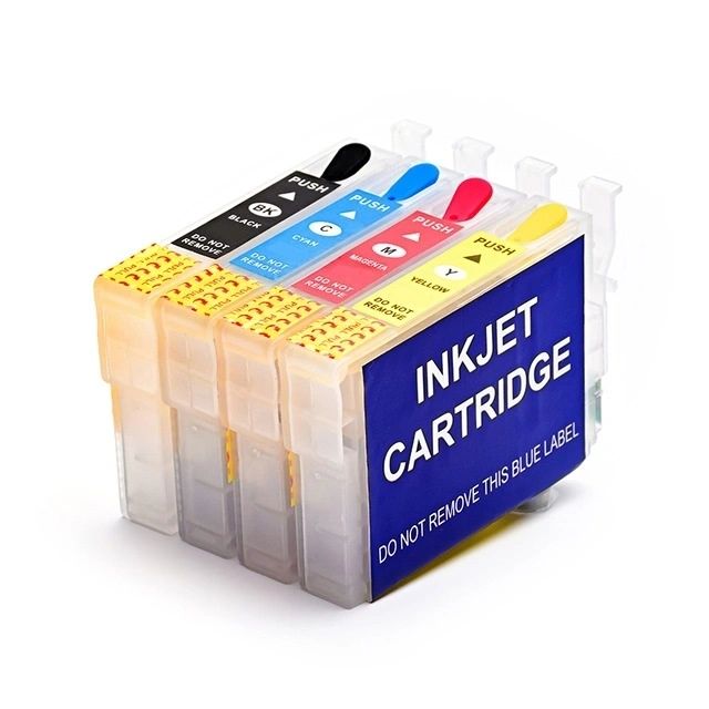 Dubaria Empty Refillable 73N Compatible Ink Cartridges For Epson T0731N / 32N / 33N / 33N for Use In All Epson Printer TX210 / T13 / TX121 / TX100 / TX101 / TX10 / TX103 / TX110