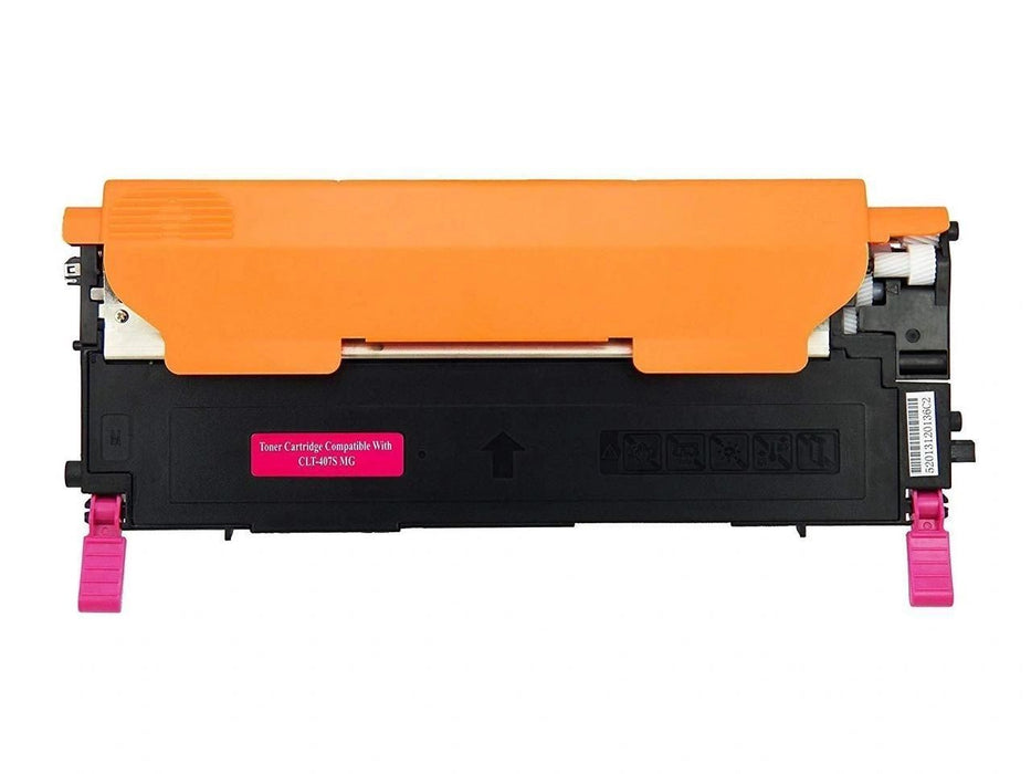 Dubaria 407 Magenta Toner Cartridge Compatible For Samsung 407 / CLT-M407S Toner Cartridge For Use In Sasmung CLP-320, CLP-320N, CLP-321, CLP-325, CLP-325W, CLP-326, CLX-3180, CLX-3185, CLX-3185FN, CLX-3185FW, CLX-3185N, CLX-3186 Printers