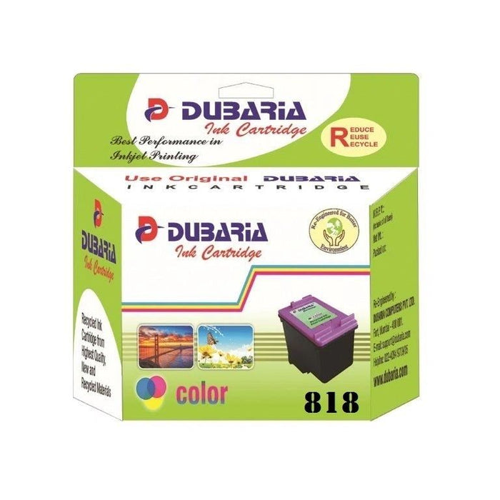 Dubaria 818 TriColor Ink Cartridge For HP 818 TriColor Ink Cartridge For Use In HP DeskJet D2500 Printers, HP DeskJet D2530 Printers, HP DeskJet F4200 All-in-One Printers