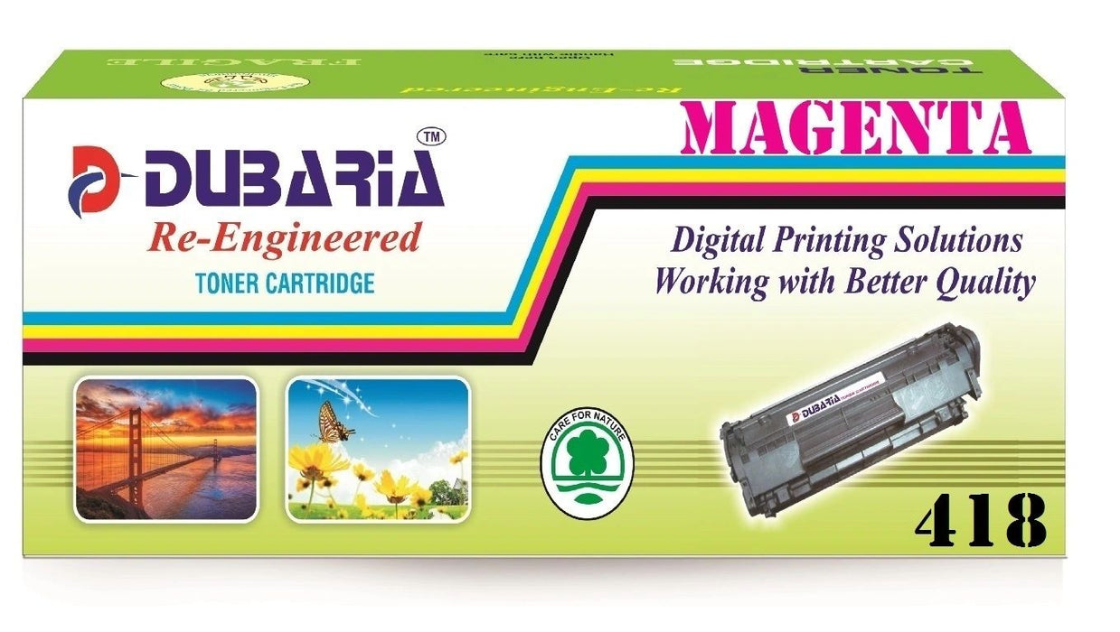 Dubaria 418 Magenta Toner Cartridge Compatible For Canon 418 Magenta Toner Cartridge