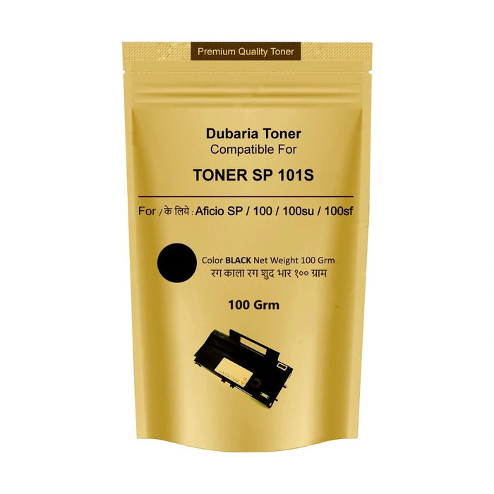 Dubaria Toner Powder Pouch Compatible For Use In Ricoh SP100 / SP111 / SP111SU / SP200 / SP210 / SP212SNw / SP300 / SP 300DN / SP310DN / SP 325Sfnw / SP3400 / SP3410 / SP3510 / Aficio 3510DN Printers – 100 Grams