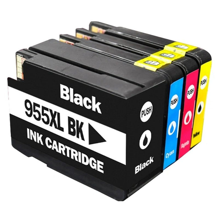 Dubaria 955 XL Ink Cartridge Cyan, Magenta, Yellow & Black (959XL) For HP 955 XL For Use In HP OfficeJet Pro 7740, 8210, 8216, 8700, 8710, 8715, 8716, 8717, 8720, 8725, 8727, 8730, 8740, 8745 All-in-One Printer, HP OfficeJet Managed MFP P27724dw Printer
