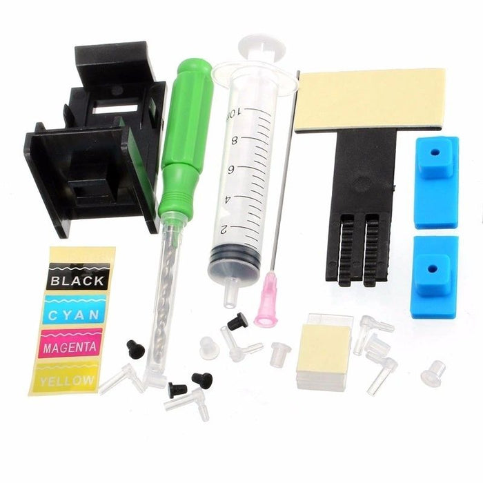 Dubaria® CISS Ink Tank Kit For HP 802 Black & 802 TriColor Ink Cartridges For Use In HP DeskJet 1000, HP DeskJet 1010, HP DeskJet 1050, HP DeskJet 1510, HP DeskJet 2000, HP DeskJet 2050, HP DeskJet 3050 printers