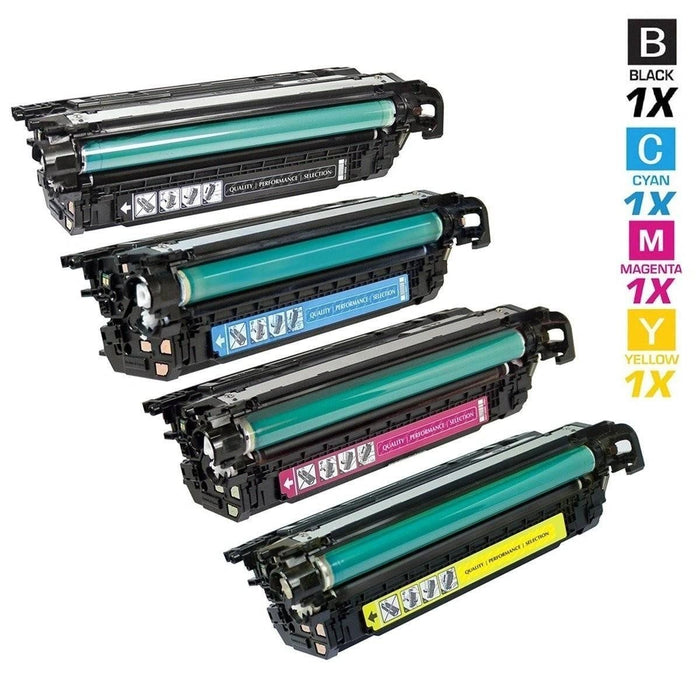 Dubaria 647A & 648A Toner Cartridge Bundle Combo Compatible For HP 647A & 648A - CE260A, CE261A, CE262A, CE263A For HP CP4025dn, CP4025n, CP4520, CP4525dn, CP4525n, CP4525xh Printers