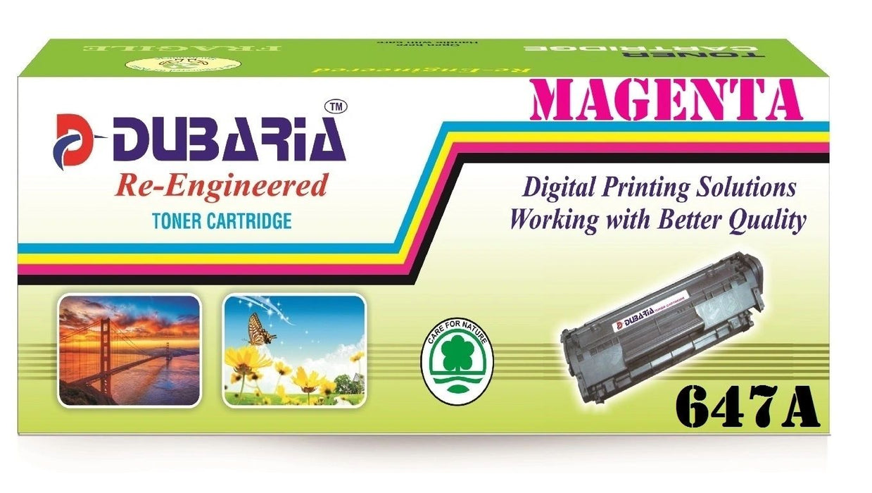 Dubaria 647A Compatible For HP 647A Magenta Toner Cartridge / HP CE263A Magenta Toner Cartridge For HP CP4025, CP4520, CP4525,