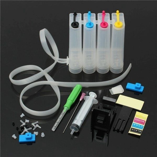 Dubaria® CISS Ink Tank Kit Universal For Canon 810, 811, 740, 741, 745, 746, 40, 41, 89, 99 & HP 680, 678, 803, 901, 818, 860, 861 Ink Cartridges
