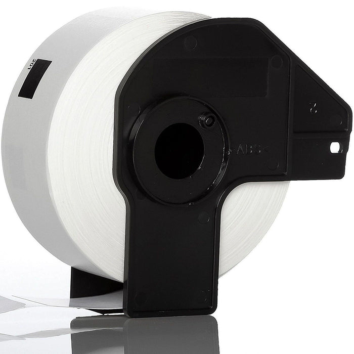 Dubaria DK11201 White Paper With Spool Holder (29MM X 90MM) 400 Die Cut Labels For Use In Brother QL-570, QL-580N, QL-700, QL-720NW Printers