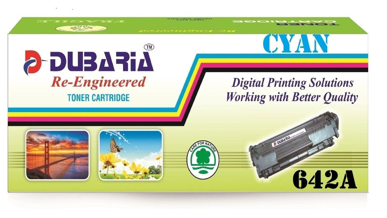 Dubaria 642A Compatible For HP 642A Cyan Toner Cartridge / HP CB401A Cyan Toner Cartridge HP Color LaserJet CP4005, CP4005dn,