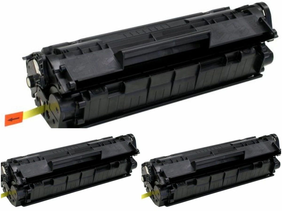 Dubaria 12A Compatible For HP 12A / Q2612A Toner Cartridge For HP LaserJet 1010, 1010w, 1012, 1015, 1018, 1020, 1022, 1022n, 1022nw, M1005 MFP, M1319f MFP, 3015, 3020, 3030, 3050, 3050z, 3052, 3055 -pack of 3