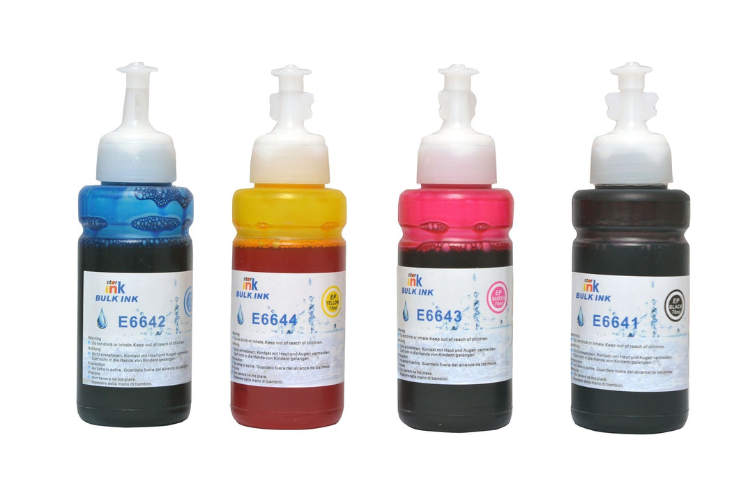 StarInk Universal Refill Ink For HP, Canon, Brother & Epson Desktop Printers - Black, Cyan, Magenta & Yellow - 100 ML Each Bottle